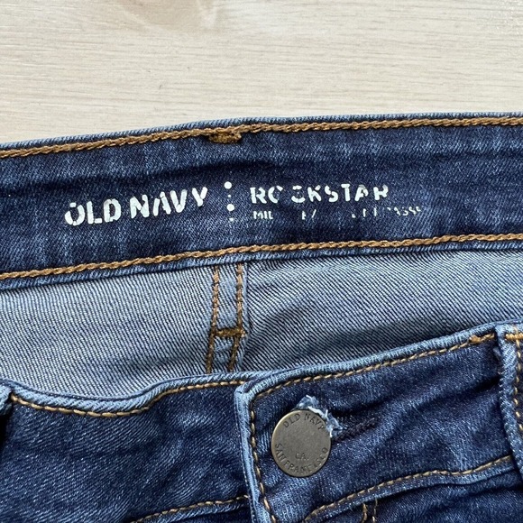 Old Navy Rockstar Skinny Jeans Women's Size 12 Regular Stretch 32” X 28” - Picture 4 of 9